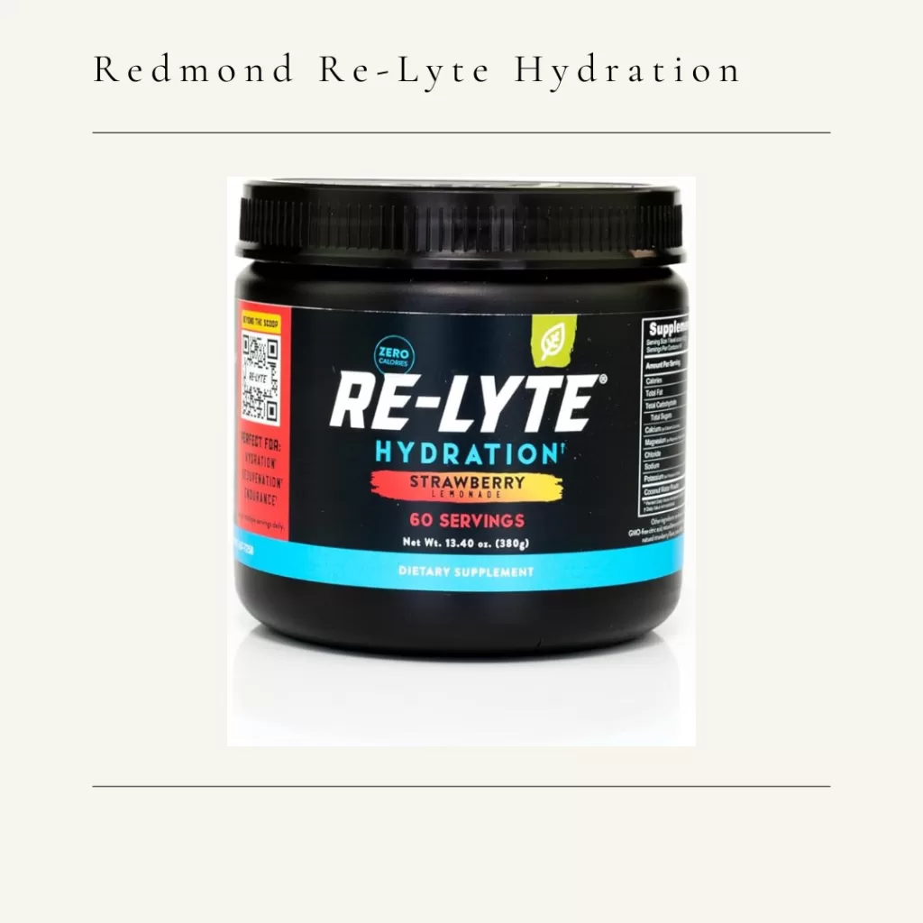 Redmond Relyte Hydration Strawberry Lemonade 60 serving bottle